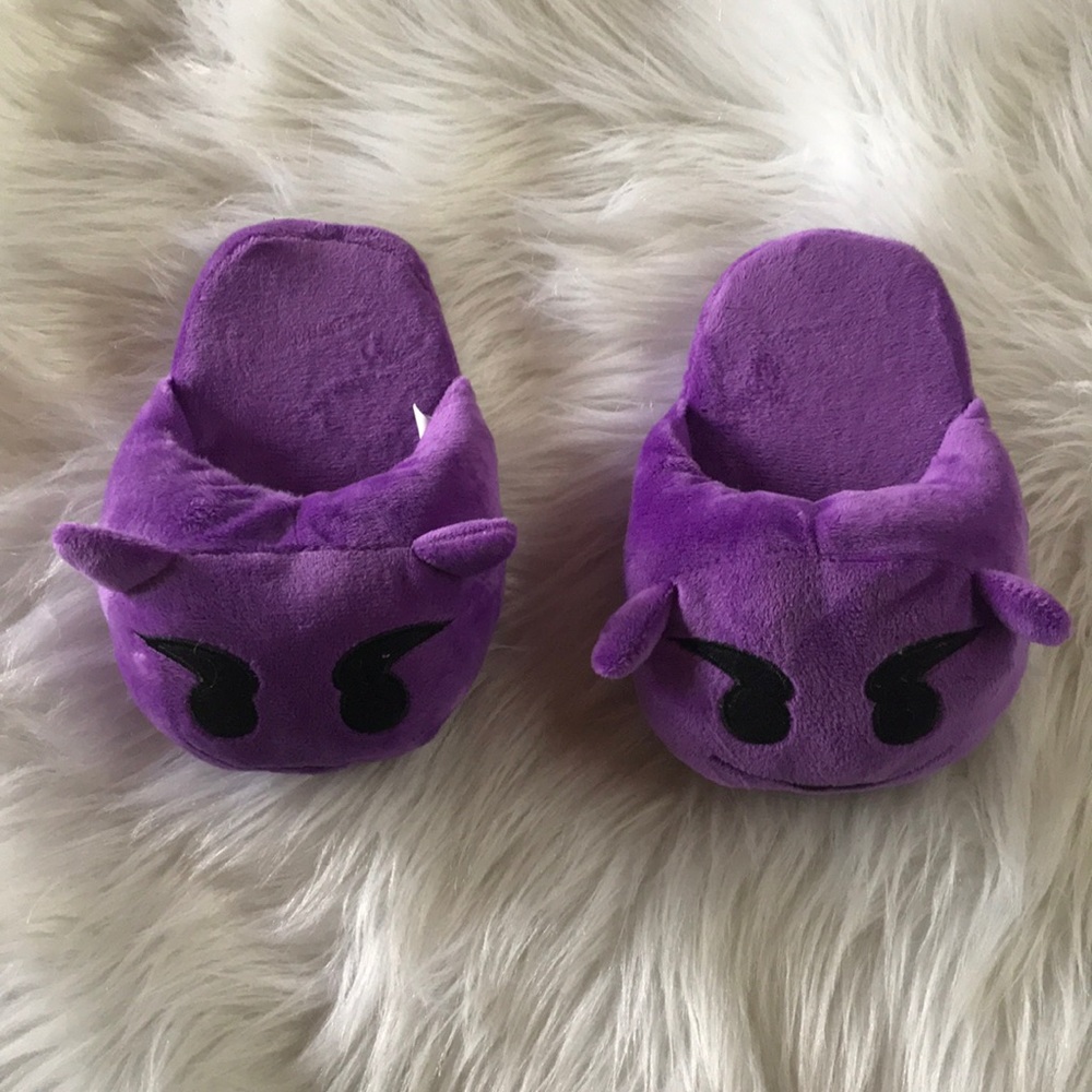 Devil Emoji Kids slippers